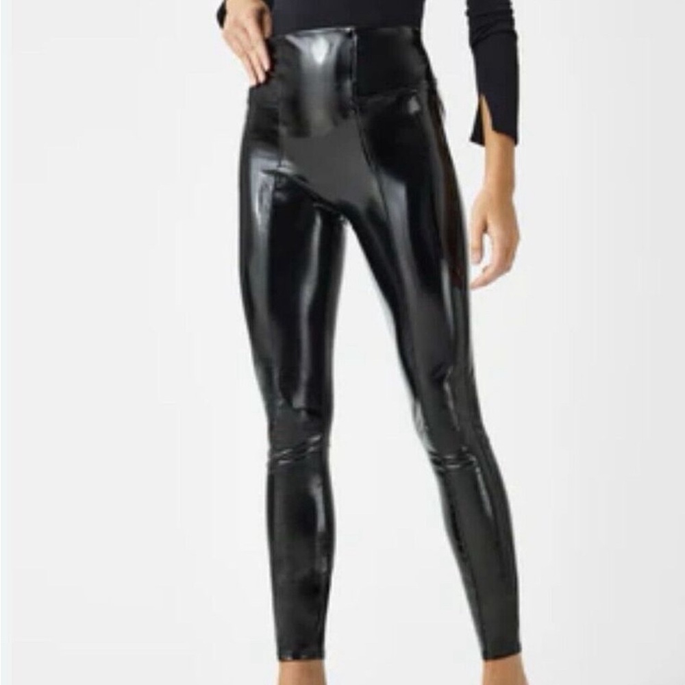 NWT Spanx Faux Patent Leather Pants